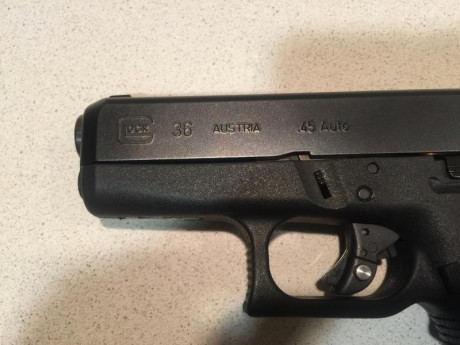 Vendo  Glock 36  cal 45 AUT  arma y cargador , esta  totalmente nueva  no se a usado mas que una caja 00