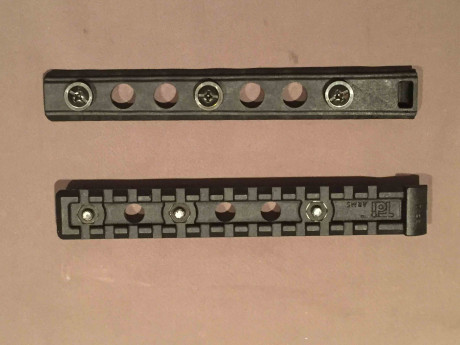 Se vende material AR15 y similar:
*Rail Picatinny TDI ARMSx2, 10 euros más 5 portes península
*VENDIDO 00