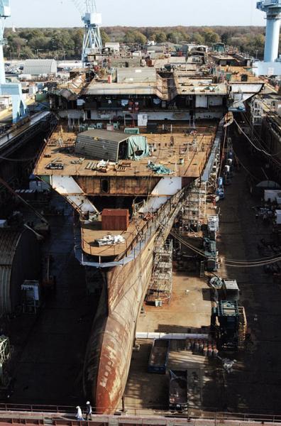 proyecto que corre a cargo de Northrop Grumman Shipbuilding. En teoría este nuevo portaaviones se empieza 130