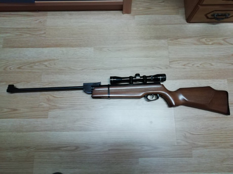 Hola, necesito vuestra ayuda para identificar una carabina GAMO del 5,5 que me acaban de regalar. Llevo 02