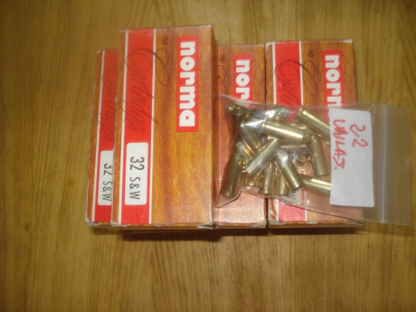 Vendo 650 vainas marca Norma del calibre .32 S&W Long, 500 con un solo tiro y 150 con una recarga 01