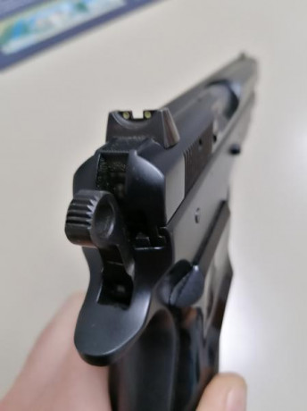Vendo pistola CZ 75 B del 9pb con 1 cargador de16. Está muy cuidada. Precio 200€ más 25€ de portes si 01