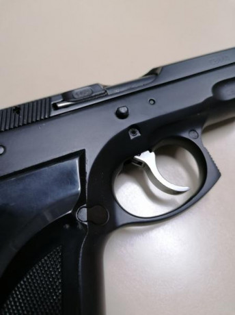 Vendo pistola CZ 75 B del 9pb con 1 cargador de16. Está muy cuidada. Precio 200€ más 25€ de portes si 10