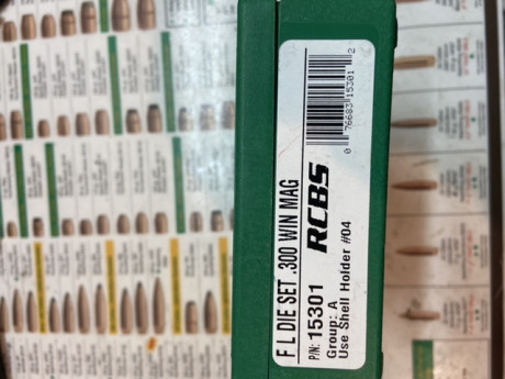 Vendo dais RCBS del 300 WM. Solo usados una vez. Regalo 50 vainas de un solo tiro.
Precio 50 euros por 00