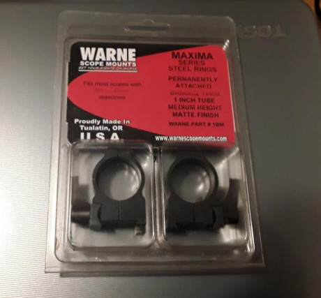 Las montaron con el rifle nuevo porque no encontraban otras. Las usé un par de meses.
Medidas en la foto 00