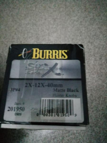 Visor multiproposito burris 2-12x40 tubo de 30 mm con retícula German 3p#4. Buen visor y muy nítido. No 01