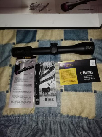 Visor multiproposito burris 2-12x40 tubo de 30 mm con retícula German 3p#4. Buen visor y muy nítido. No 00
