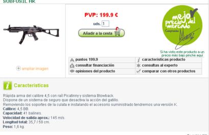 Hola compañeros,
hoy me ha llegado el nuevo catalogo de armeria alvarez y venia esto:
https://www.a-alvarez.com/tienda/es/caza/catalogo/armas_de_balines-pistolas-hk/33199

¿alguien 00