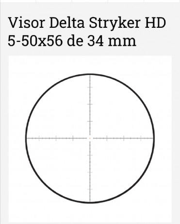 Pongo en venta un visor Delta Striker HD 5-50x56 tubo de 34. 10