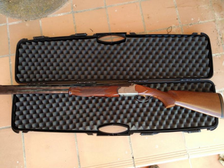 Se vende escopeta LAMBER 2097 sporting, 70 cm de cañón, 5 chokes, expulsora, monogatillo, selector de 11