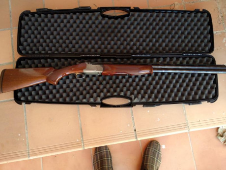 Se vende escopeta LAMBER 2097 sporting, 70 cm de cañón, 5 chokes, expulsora, monogatillo, selector de 10