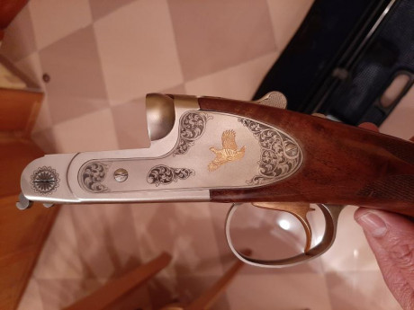 Vendo escopeta paralela  calibre 20/76 marca Zabala Anthea casi sin uso , de hecho aún cuesta abrirla. 30