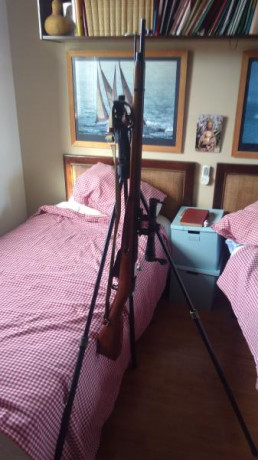 Hola
Dejo aquí este pequeño reportaje fotográfico de cómo he sustituido el alza trasera por un rail para 30