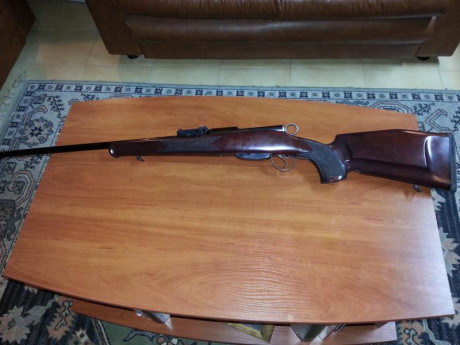 Buenos días.

Pongo en venta una magnifica culata artesana, hecha a propósito para el rifle Schmidt Rubin 02