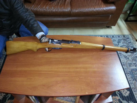 Buenos días.

Pongo en venta una magnifica culata artesana, hecha a propósito para el rifle Schmidt Rubin 22