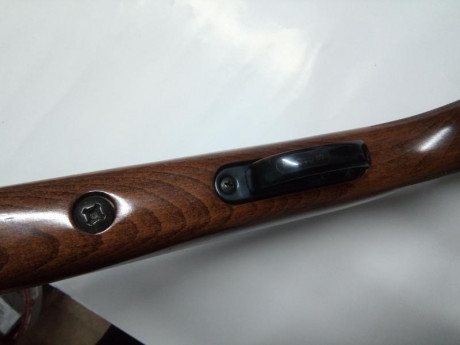 La carabina esta en muy buenas condiciones, tiene muy leves  de marcas de uso, un par en la madera y alguna 21