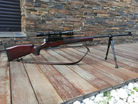 Buenos días.

Pongo en venta una magnifica culata artesana, hecha a propósito para el rifle Schmidt Rubin 30