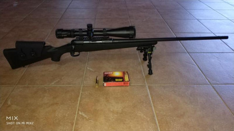  Vendo rifle savage de cerrojo calibre 6,5 x 284 con visor vortex de 24 aumentos con retícula NO ILUMINADA 01