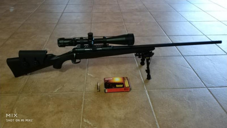  Vendo rifle savage de cerrojo calibre 6,5 x 284 con visor vortex de 24 aumentos con retícula NO ILUMINADA 10