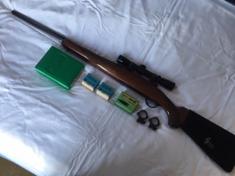 Vendo Ruger 77 en 243Win . Lo he importado a España nueva y tiene Bope de Eibar.Tiene un poco menos
de 01