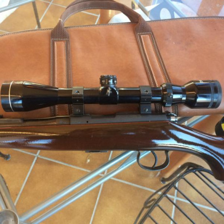 Vendo rifle del calibre 22 de cerrojo marca Brno. Es checoslovaco. Tiene rosca para acoplar silenciador. 01