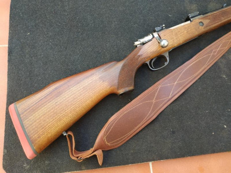 Se vende rifle Santa Bárbara modelo de luxe, en calibre 270 con bases y anillas de 30 Apel originales, 02