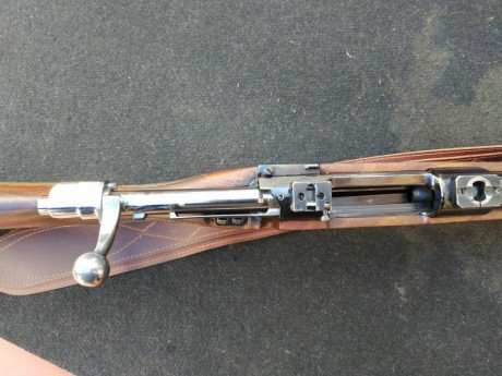 Se vende rifle Santa Bárbara modelo de luxe, en calibre 270 con bases y anillas de 30 Apel originales, 11