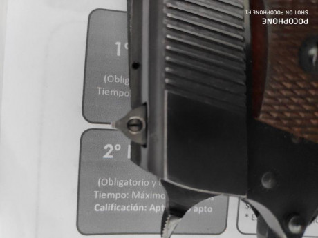 Vendo pistola llama Tipo 1911. Desconozco el modelo exacto.
Alza regulable en deriva.
2 cargadores.
Buen 31