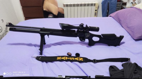 Hola vendo mi rifle HATSAN GALATIAN III  por 475€ está nuevo con garantía comprada en julio del 2019 la 02