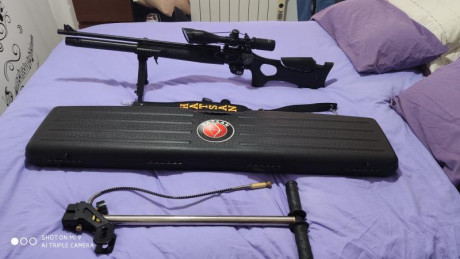 Hola vendo mi rifle HATSAN GALATIAN III  por 475€ está nuevo con garantía comprada en julio del 2019 la 01