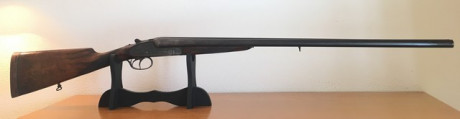Vendo escopeta segunda mano  LÁZARO ARRIZABALAGA 
Paralela
Largo de cañón especial: 76,50 cm.
Choque: 02