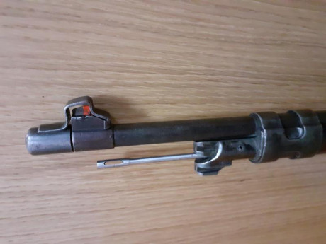 Mauser Coruña 43 calibre 7,92 con tapa bocacha, cantonera blanda, porta bayoneta y dais LEE para recargar. 00