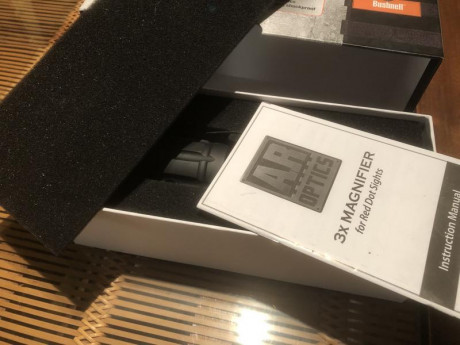 Vendo Óptica basculante Bushnell AR optics AR731304 de 3 aumentos (3x) para utilizar junto con un punto 01