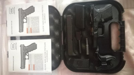 Buenas tardes vendo pistola Glock 26, cuarta generación, sin un solo disparo, adquirida en 2017 para defensa 70