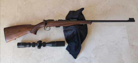 Vendo Carabina CZ 452-2e zkm lux calibre 22lr, impecable, muy buenas agrupaciones. La vendo por no usar, 00