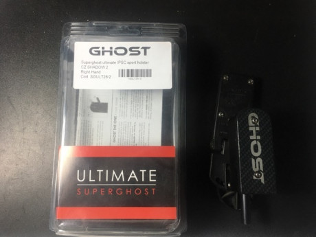 Bueno, pues eso, por cambio de arma y me vendo este holster Ghost Ultimate para la CZ Shadow2. 
Un año 02