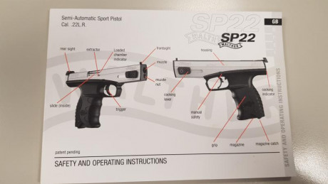 vendo esta walther sp22 que le compre a un jefe que la compro de capricho y según el no la uso, parece 01