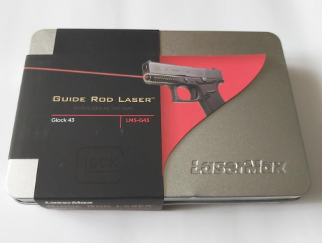 Hola
Vendo puntero láser para Glock (modelos 43, 43X o 48). Es un puntero integrado en la guia del muelle 00