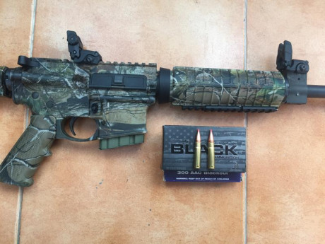Vendo S&W  MP 15 en calibre 300 blackout color  Camo. Esta muy cuidado Y tira perfectamente.  Cargador 02