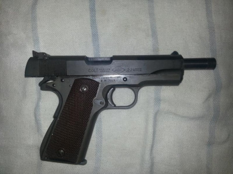 Vendo Colt 1911 ACE del calibre 22 original.
Se vende con 3 cargadores originales y una copia.
Funciona 02
