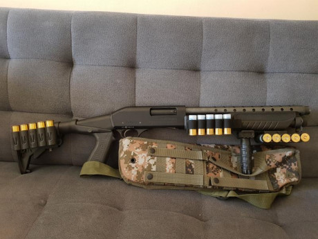 Vendo culata tipo M4 para escopeta Remington, con acople para poder montar en las escopetas fabarm.
De 10