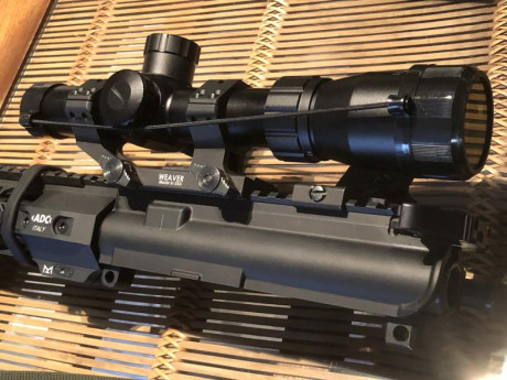 Articulo: Mueller Optics USA, óptica variable (LPVO: low power variable optics) para rifle SpeedShot 1-4x24 02