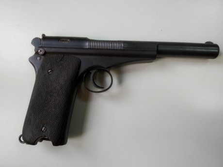Se vende pistola CAMPO-GIRO calibre 9 mm L, modelo 1913-16.
Buen estado.
Guía de pertenencia tipo A.
Un 02