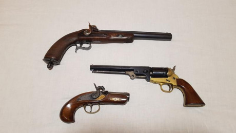 Vendo estas Armas por no usarlas.
Rifle Waadlander cal.45 de pedersoli con caja de aluminio incluida.
Pistola 02