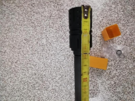 Freno de boca para rosca 5/8-24, hasta proyectiles 7 mm. De acero y con arandelas de acope y accesorio 10