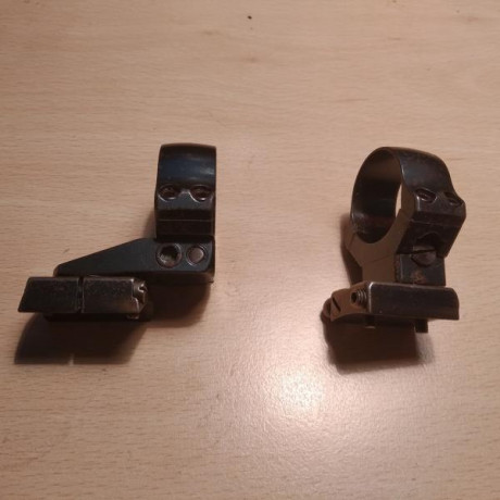 Bases y  anillas Apel  para tubo de pulgada.
Distancia entre tornillos  (incluidos)
  Base delantera 22mm
 00