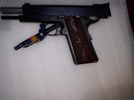 VENDO STI TROJAN 9 MM PB. Pocos disparos (no recargo y munición cara) Guiada en F. Cada año va a armero 01