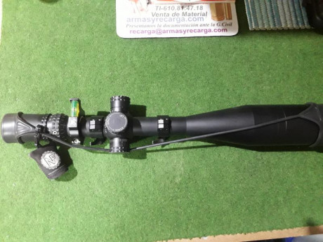 Bueno, pongo en venta el visor mencionado en el anuncio, un nightforce nxs 12-42X56, con cruz fina y dot 02