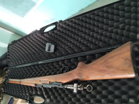 Vendo Fusil Schmidt K31 Suizo, Calibre 7,5x55, con cargador extraíble, Guiado en F, regalo Dies LEE sin 02