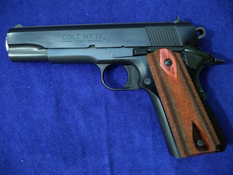 "RESERVADA"  pistola Colt  MK-IV en cal. 38 super auto.
Su estado es excelente, se incluye dos 111